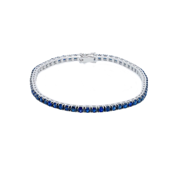 Bracciale Babila Milano Tennis in Oro bianco Zaffiro 4.37 Ct BBE3605ZB195 - BBE3605ZB195